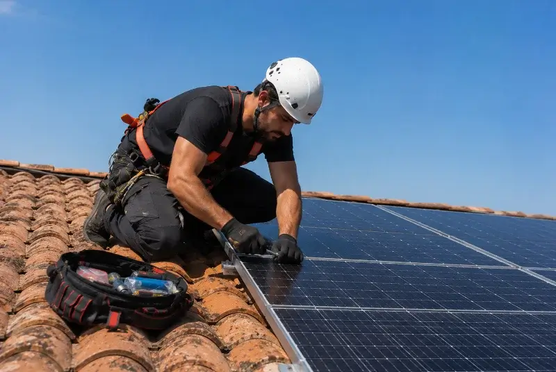 Maintenance et monitoring de panneaux solaires à Saint-Uze